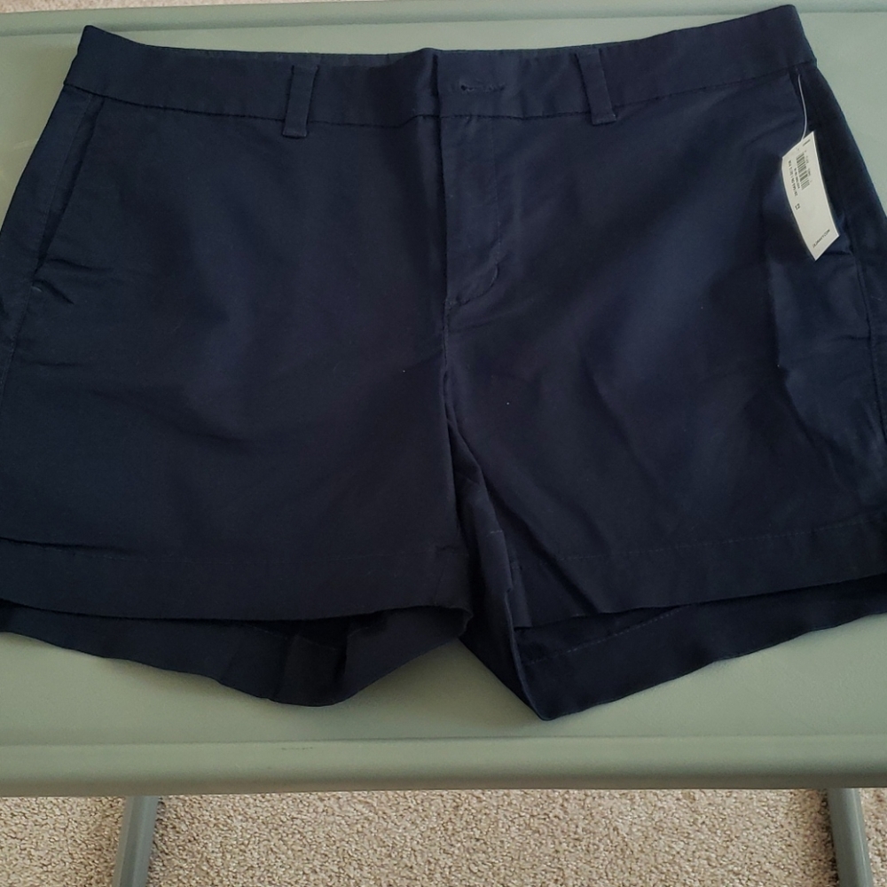 BNWT Old Navy Sz 12 Navy Blue 5-in Chino Shorts